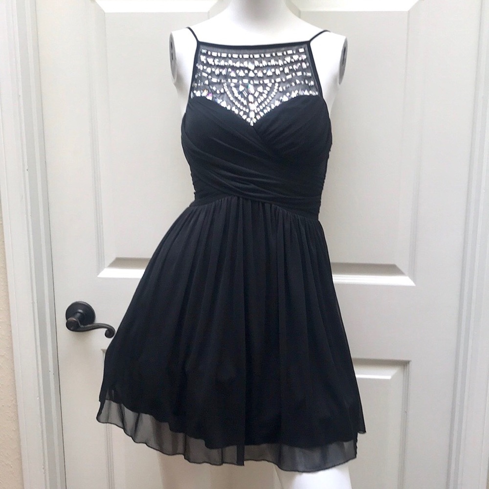 B. Darlin Black Petticoat Party Dress Size 3/4